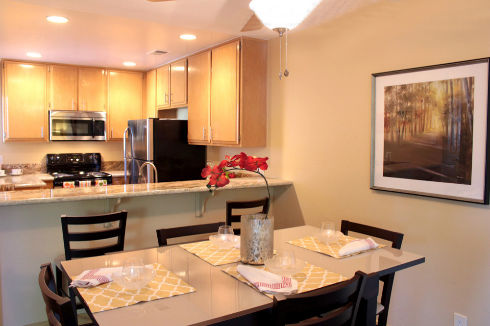 This 1 bed model 6 photo can be viewed in person at the Rose Pointe Apartments, so make a reservation and stop in today.